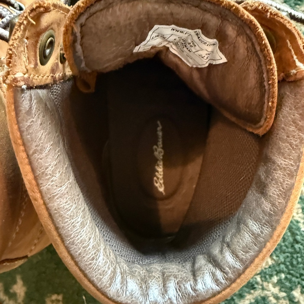 Eddie Bauer Tan Moc-Toe Leather Boots - Picture 3 of 9